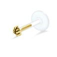 Leaf Shaped Monroe Piercing LA-364